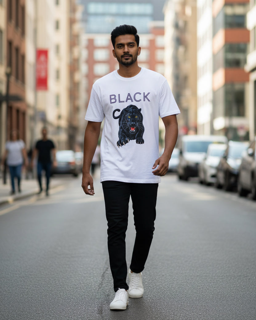 Black Panther - Oversized Light Weight T-Shirt