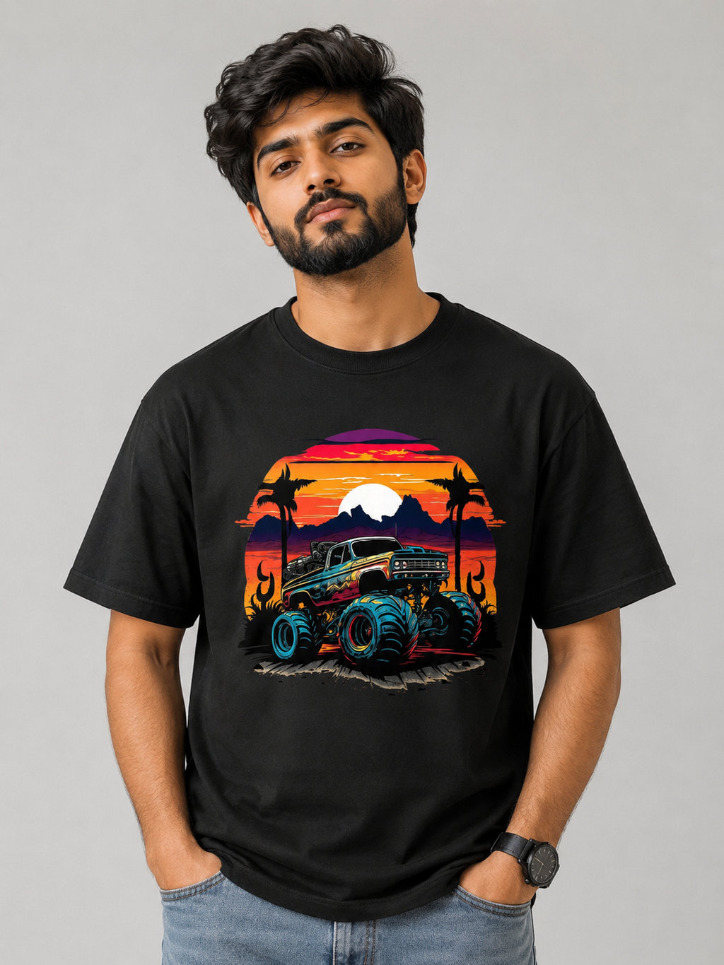 Monster truck - Oversized Classic T-Shirt