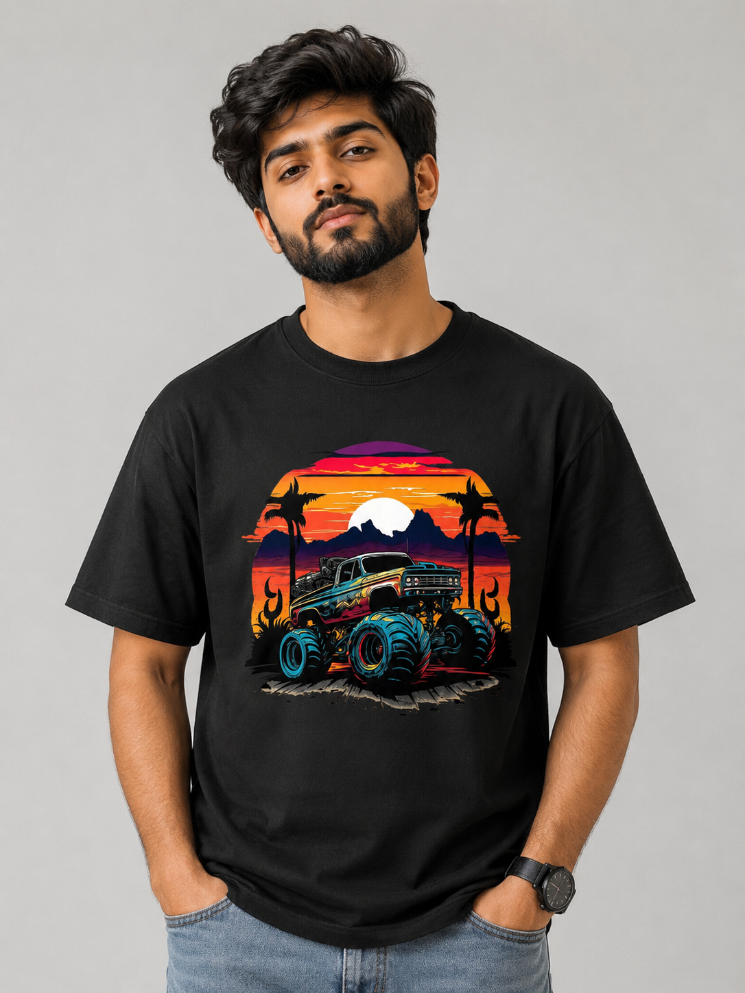 Monster truck - Oversized Classic T-Shirt
